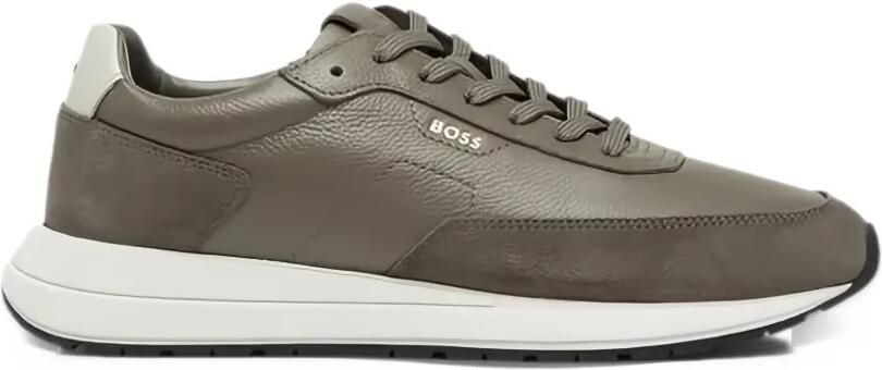 BOSS Vinston leather sneakers Grijs