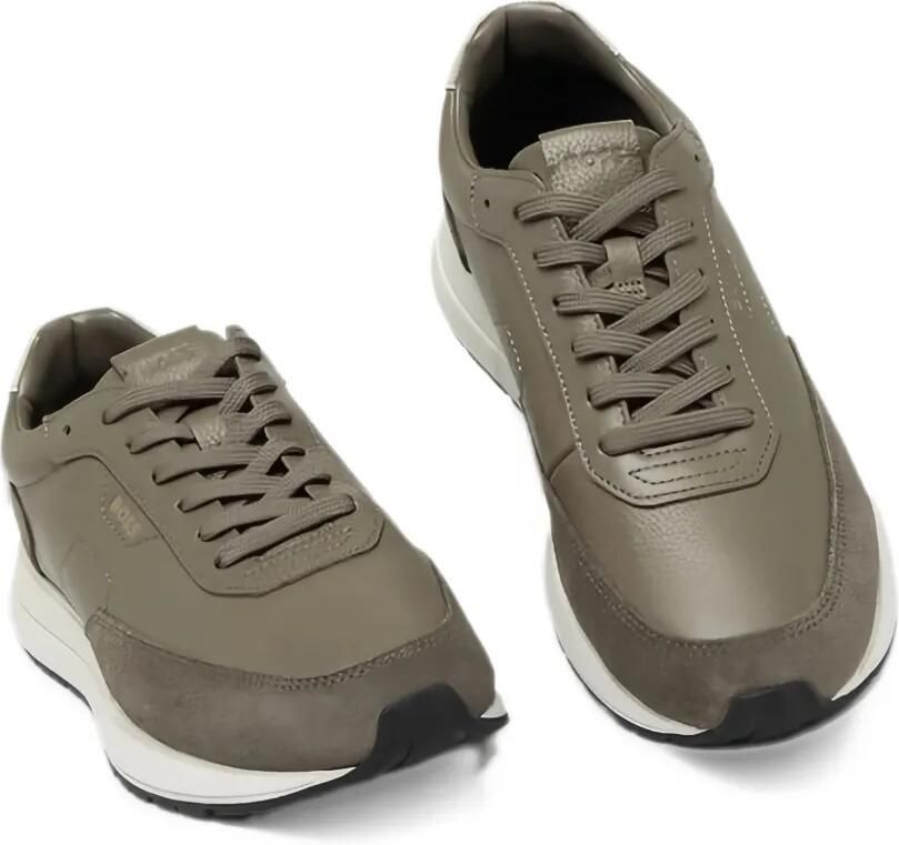 BOSS Vinston leather sneakers Grijs - Foto 3