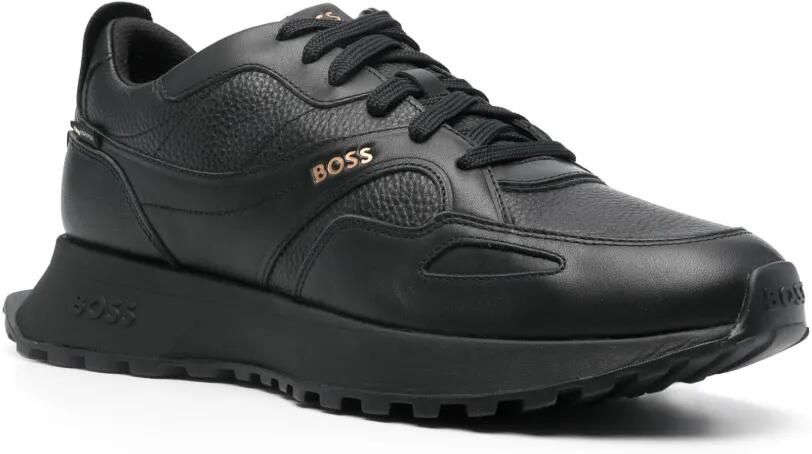 BOSS Waterproof GORE-TEX sneakers van gepolijst leer Zwart - Foto 3