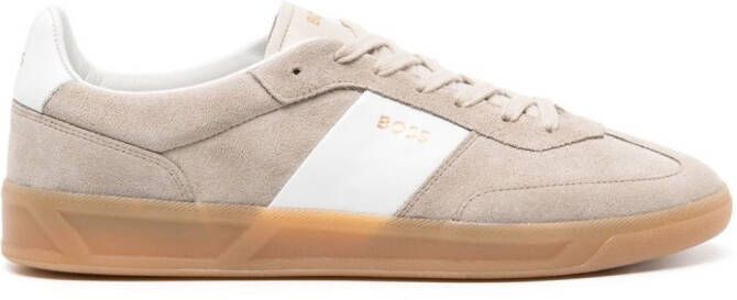 BOSS Brandon suède sneakers Beige