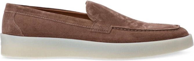 BOSS Clay suède loafers Bruin
