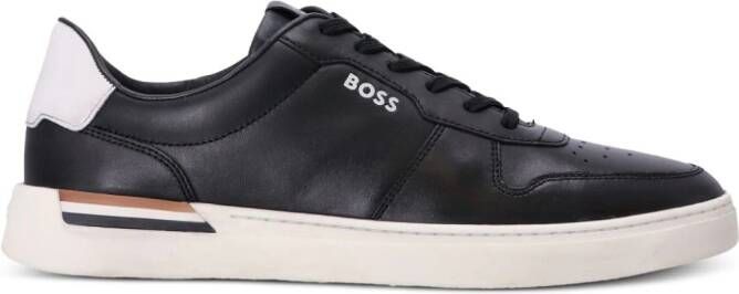 BOSS Cupsole logo-print sneakers Zwart