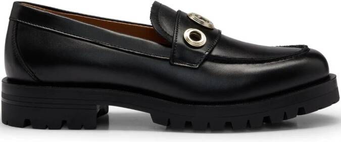 BOSS Helen loafers verfraaid met ringlets Zwart