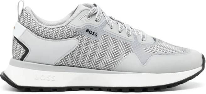 BOSS Jonah getextureerde sneakers Grijs