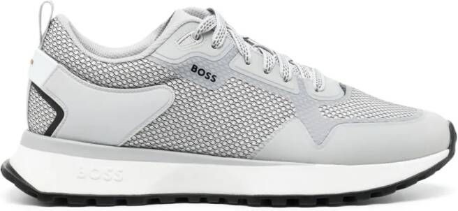 BOSS Jonah getextureerde sneakers Grijs