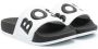 BOSS Kidswear Slippers met colourblocking Wit - Thumbnail 1