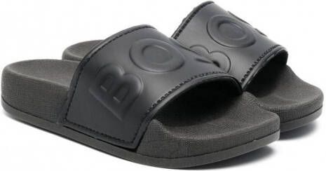 BOSS Kidswear Aqua slippers Zwart