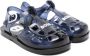 BOSS Kidswear Jelly sandalen met logo-reliëf Blauw - Thumbnail 1