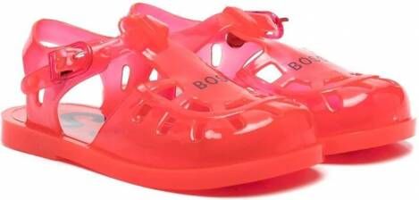 BOSS Kidswear Jelly schoenen met logoprint Rood
