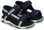BOSS Kidswear Sandalen met logoprint Blauw - Thumbnail 1