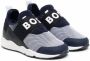 BOSS Kidswear Sneakers met logoprint Blauw - Thumbnail 1