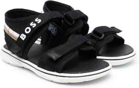 BOSS Kidswear Sandalen met klittenband Zwart