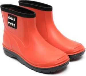BOSS Kidswear Regenlaarzen met logopatch Oranje
