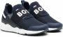 BOSS Kidswear Sneakers met logoprint Blauw - Thumbnail 1