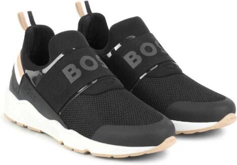 BOSS Kidswear Sneakers met logoprint Grijs