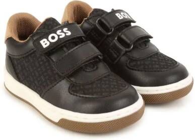 BOSS Kidswear Sneakers met logoprint Zwart