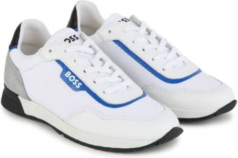 BOSS Kidswear Sneakers met vlakken Wit