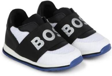 BOSS Kidswear Tweekleurige sneakers Zwart