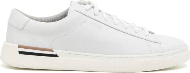 BOSS Leren sneakers Wit