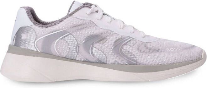 BOSS Sneakers met reflecterend detail Wit