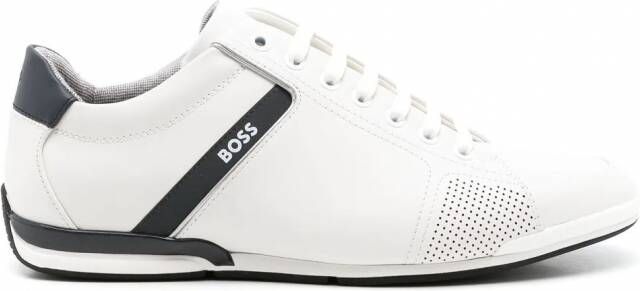 BOSS Saturn sneakers met logo-reliëf Wit