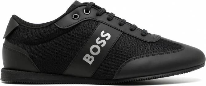 BOSS Sneakers met logoprint Zwart