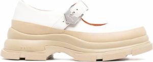 Both Mary Jane schoenen met chunky zool Wit