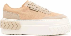 Both Sneakers met plateauzool Bruin