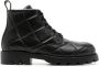Bottega Veneta ankle length leather boots Zwart - Thumbnail 1