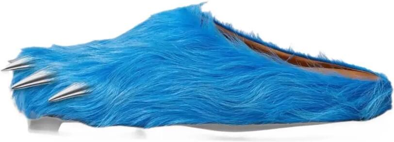 Bravest Studios Bear Claw faux-fur mules Blauw