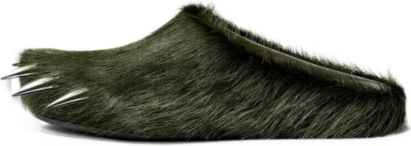 Bravest Studios Bear Claw faux-fur mules Groen