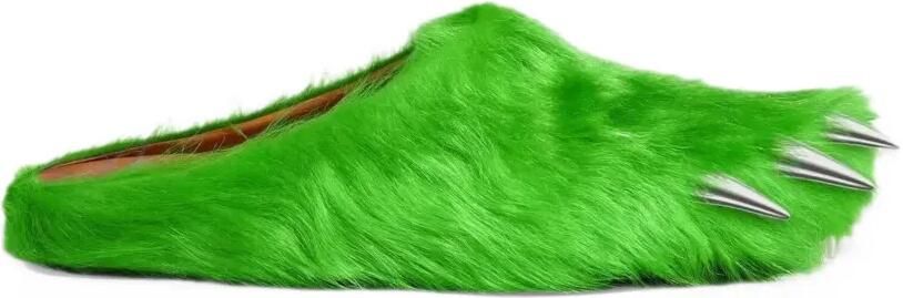 Bravest Studios x Young Never Broke Again Bear Claw mules Groen