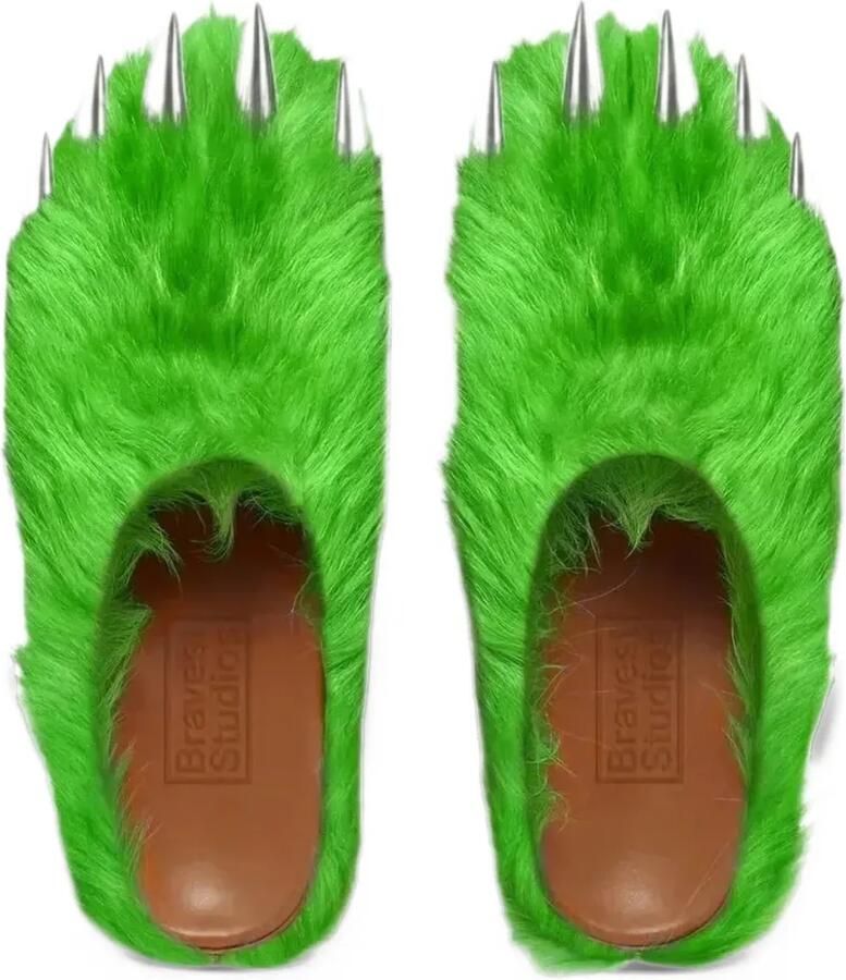 Bravest Studios x Young Never Broke Again Bear Claw mules Groen - Foto 2