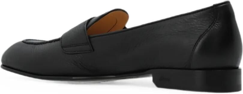 Brioni Appia penny leren loafers Zwart - Foto 4