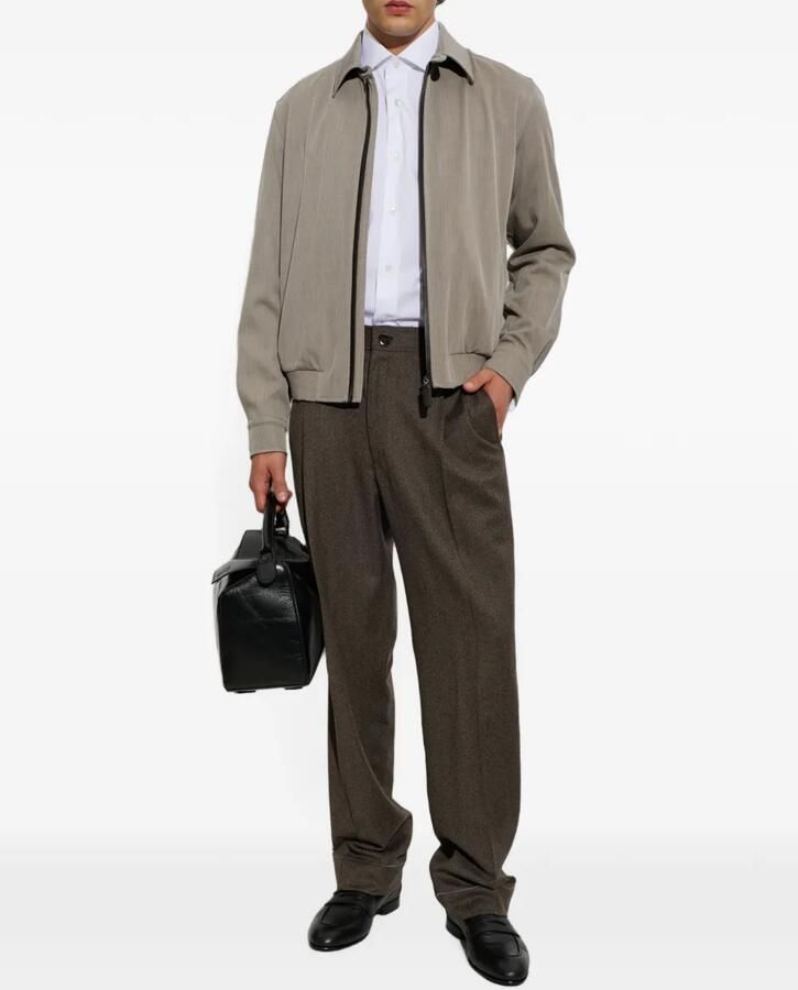 Brioni Appia penny leren loafers Zwart - Foto 2