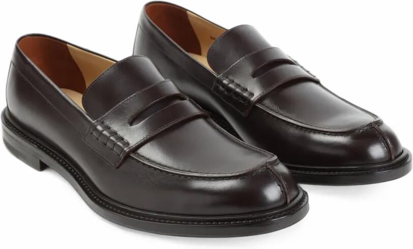 Brioni calf leather loafers Bruin - Foto 3