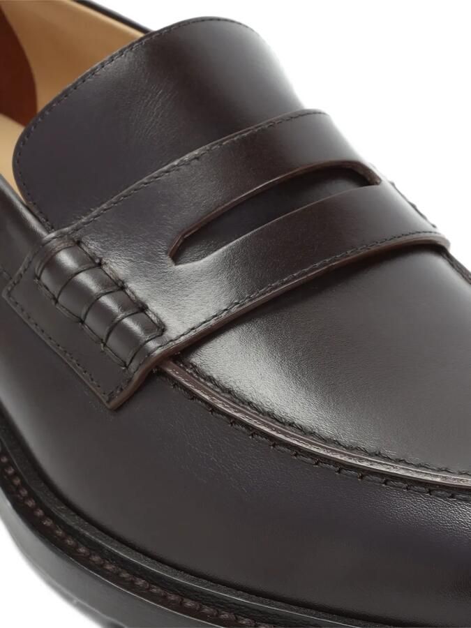 Brioni calf leather loafers Bruin - Foto 2