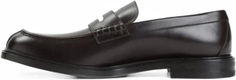 Brioni calf leather loafers Bruin - Foto 4