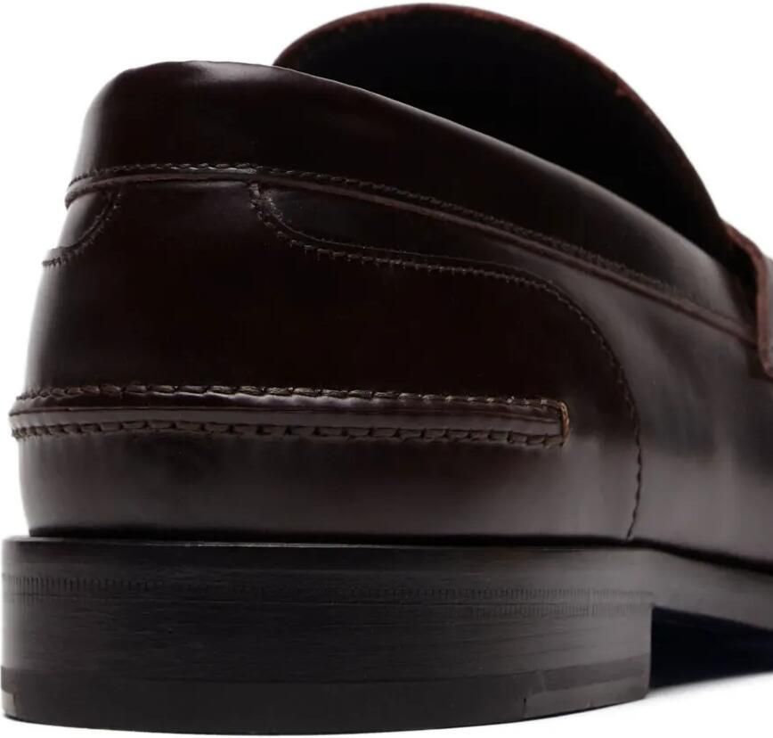 Brioni College leren penny loafers Bruin - Foto 2