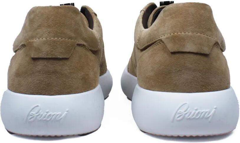 Brioni Leren sneakers met stiksel Beige - Foto 3