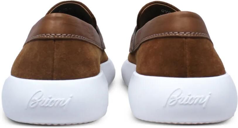 Brioni Sneakers met suède bandje Bruin - Foto 3