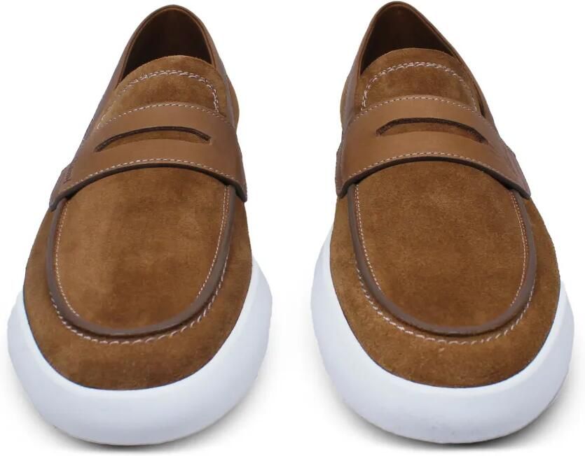 Brioni Sneakers met suède bandje Bruin - Foto 2