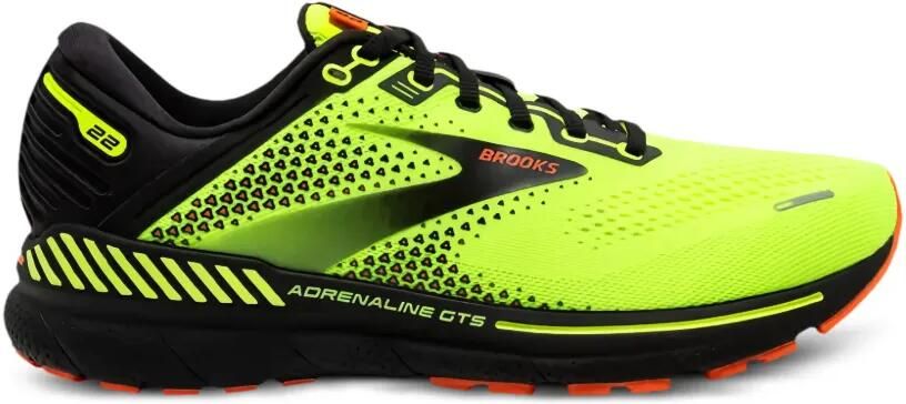 BROOKS Adrenaline GTS 22 "Nightlife Flame" sneakers Geel