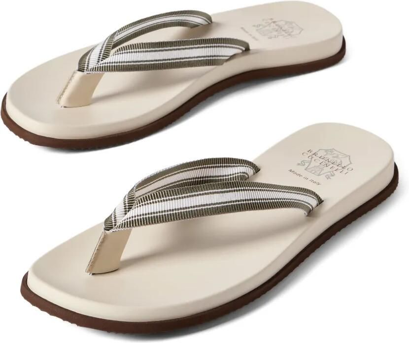 Brunello Cucinelli Badslippers Groen - Foto 3