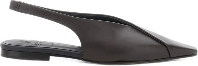 Brunello Cucinelli calfskin slingback flats Bruin