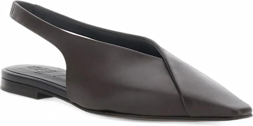 Brunello Cucinelli calfskin slingback flats Bruin - Foto 2