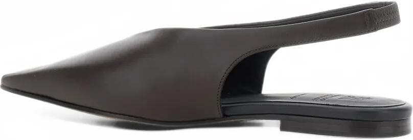 Brunello Cucinelli calfskin slingback flats Bruin - Foto 4