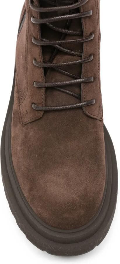 Brunello Cucinelli Combat boots met veters Bruin - Foto 3