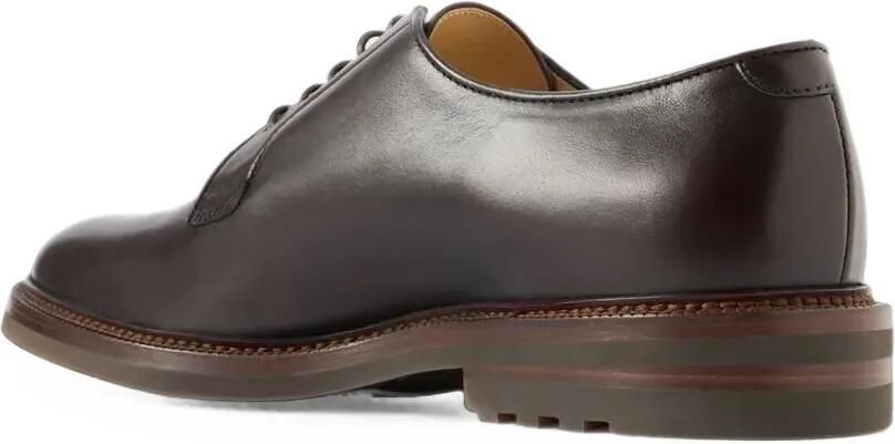 Brunello Cucinelli Donkerbruine veterschoenen - Foto 2