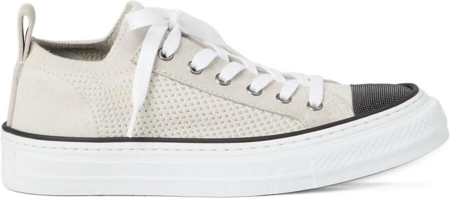 Brunello Cucinelli Gebreide sneakers Beige